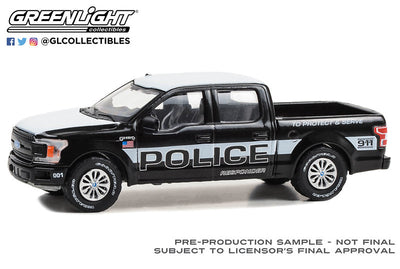 Greenlight 1/64 2018 Ford F-150 Police Responder To Protect & Serve 30450
