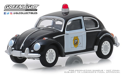 Greenlight 1/64 Sioux Falls SD Police Volkswagen Beetle 42880F