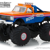 Greenlight 1/64 Crunch S3 AM PM BOSS 1972 Chevrolet K10 Monster Truck