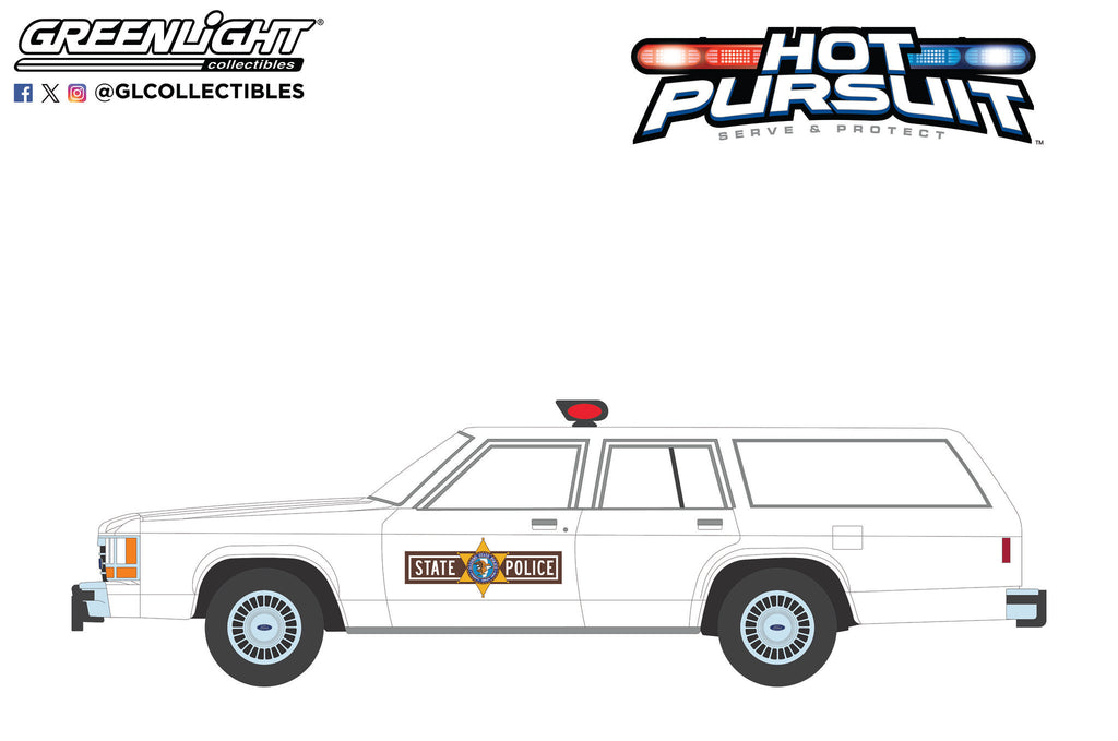 Greenlight 1:64 Hot Pursuit Series 46 - 1988 Ford LTD Crown Victoria Wagon - Illinois State Police COMING SOON
