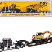 Diecast Masters HO Kenworth T8800 w/ Lowboy and CAT 320D Excavator 84420