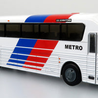 Iconic Replicas 1/87 Eagle Model 10 Coach Bus Houston Metropolitan 87-0358