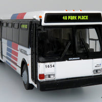 Iconic Replicas 1/87 Grumman 870 Transit Bus Houston Metro 87-0409