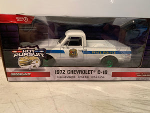 Greenlight 1/24 GREEN MACHINE Delaware State Police 1972 Chevrolet C10 Truck