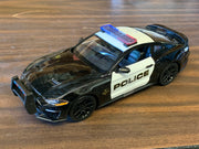 AS IS Motormax 1/24 2018 Ford Mustang Police Car NO BOX #D