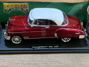 Motormax 1/18 1950 Chevrolet Bel Air Metallic Red / White 79007RED