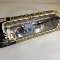 Fleer 1/43 CHP California Highway Patrol Bell Jet Ranger Helicopter