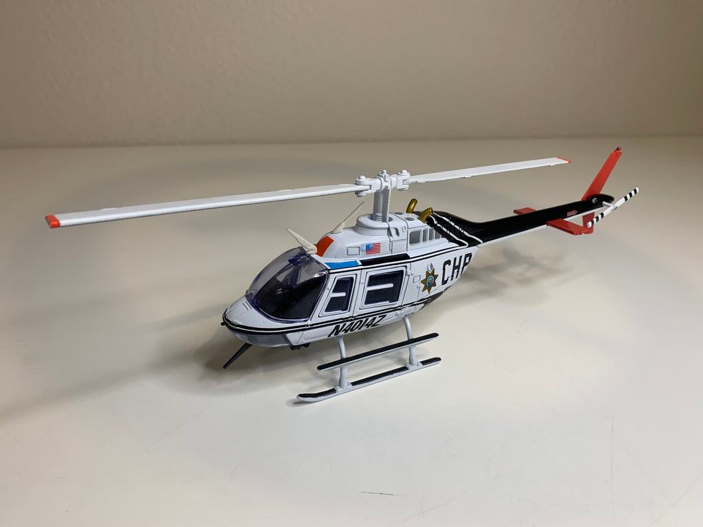 Fleer 1/43 CHP California Highway Patrol Bell Jet Ranger Helicopter