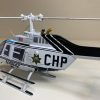 Fleer 1/43 CHP California Highway Patrol Bell Jet Ranger Helicopter