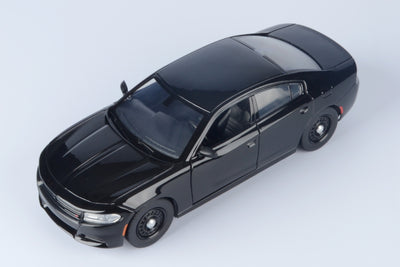 Motormax 1/24 2023 Dodge Charger Police Car Blank Black Slicktop 76810BLK