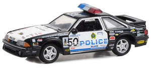 Greenlight 1/64 Edmonton Canada Police Blue Line Racing 1993 Ford Mustang 30368