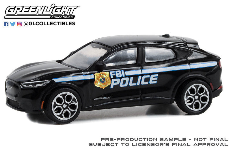 Greenlight 1/64  FBI Police 2022 Ford Mustang Mach-E GT 43025F