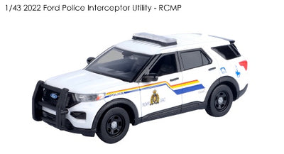 Motormax 1/43 2022 Ford PI Utility RCMP Police SUV 79499
