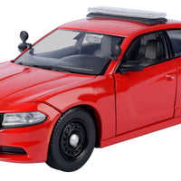 Motormax 1/24 2023 Dodge Charger Fire Department Blank Red 76996RED