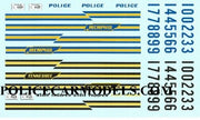 Classic 1/18 Police Decals - Tennessee State Patrol & Memphis TN Police