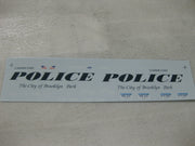 Code 3 1/24  Police Decals - Brooklyn Park MN K9   Markings For Blue & White Car