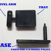 1/18 Laptop / Computer Mount For Model Police Cars - Part For MODELS  - CH 2004