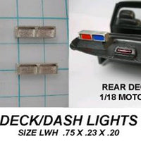 1/18 Deck / Dash Lights For Model Police Cars DUAL LENS   CH1915