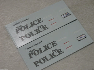 Fowlers 1/24 Police Decals 24509   Blythe, CA   Markings For 2 Cars