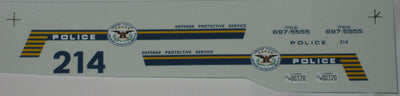 Code 3 1/43  Police Decals - Federal Protective Service Police