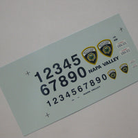 Code 3 1/43 & 1/24 Police Decals - Napa Valley College Police Academy