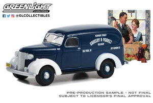 Greenlight 1/64 Norman Rockwell S5 1939 Chevrolet Panel Grocery Truck 54080A