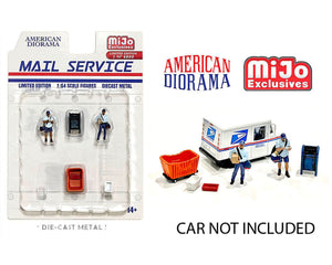 American Diorama MIJO 1/64 Postal Mail Service Figure Set 76491 MJ