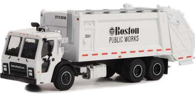 Greenlight 1/64 SD Trucks 16 Boston Public Works Mack Rear Load Garbage 45160C