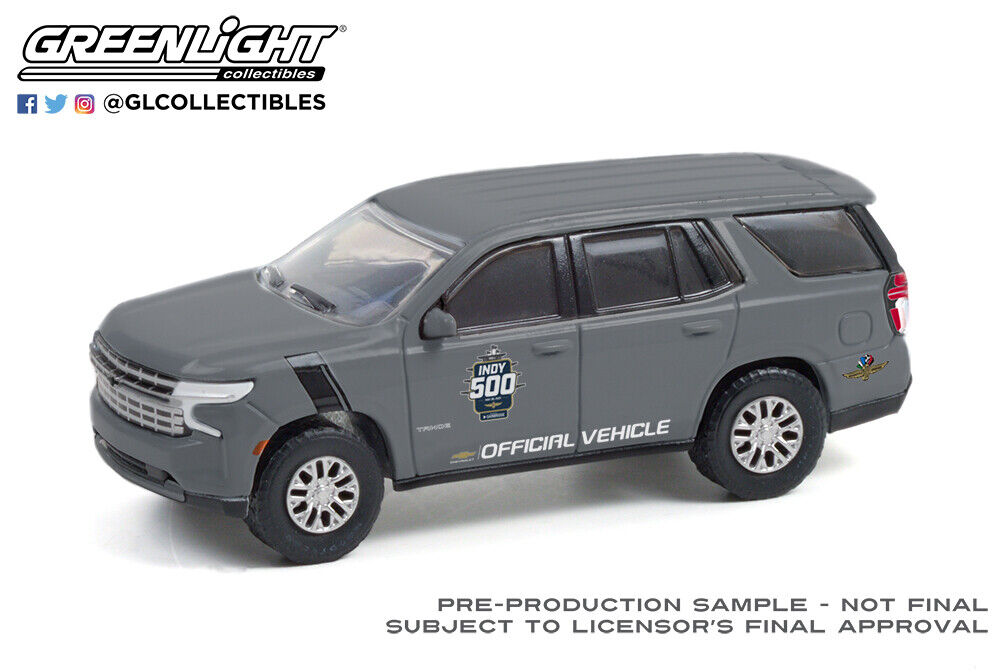 Greenlight 1/64 Anniv 13 2021 Chevrolet Tahoe 105th Indy 500 Official Veh 28080E