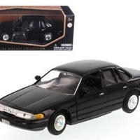 Motormax 1/24 1998 Ford Crown Victoria Police Car - Slicktop BLACK - 76102