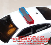 LC64-6 1/64 Integrity Lightbar For Model Police Cars - 2 PACK