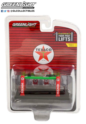 Greenlight 1/64 Four Post Car Lift Series 2 TEXACO Great For Dioramas 16120B