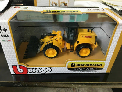 Bburago 1/50 New Holland Construction W190C Wheeled Front End Loader -  18-32081