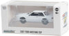 Greenlight 1/64 1987 Ford Mustang Police Car Blank White SLICKTOP 43008A