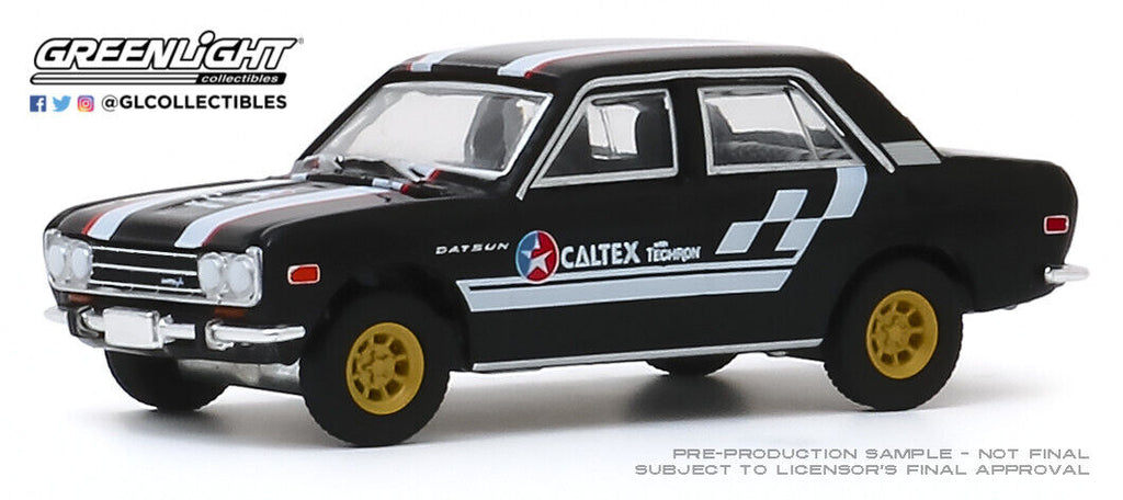 Greenlight 1/64 1971 Datsun 510 4-Door Sedan - Caltex with Techron 30169