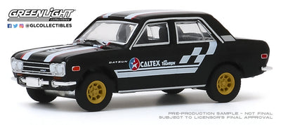 Greenlight 1/64 1971 Datsun 510 4-Door Sedan - Caltex with Techron 30169