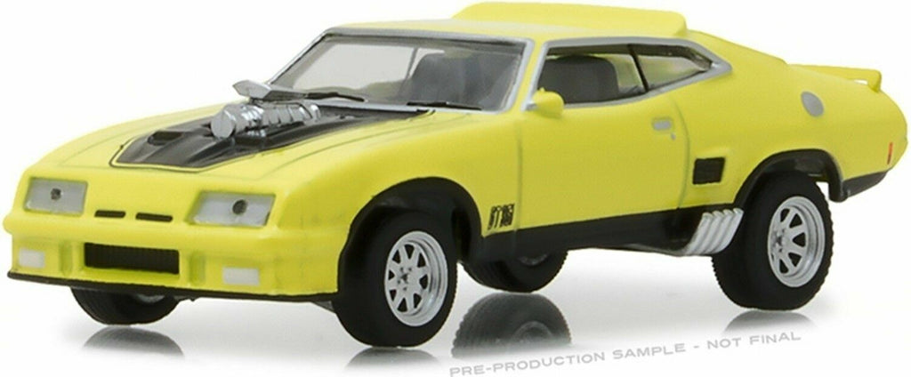 Greenlight 1/64 1973 Ford Falcon XB Custom Yellow w/ Black Stripes HOBBY X 29947