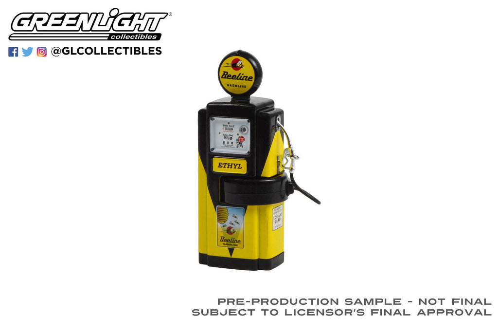 Greenlight 1/18 Gas Pump S12 1948 Wayne 100-A Gas Pump Beeline Gasolin