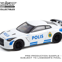 Greenlight 1/64 Hot Pursuit 40 Stockholm Sweden Polis Nissan GT-R Police 42980D