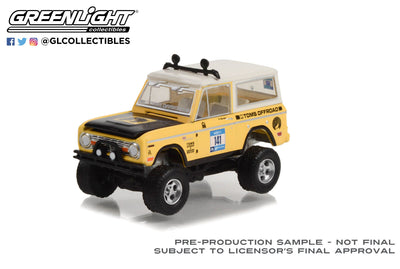 Greenlight 1/64 1969 Ford Bronco #141 Rebelle Rally Toms Offroad 30389