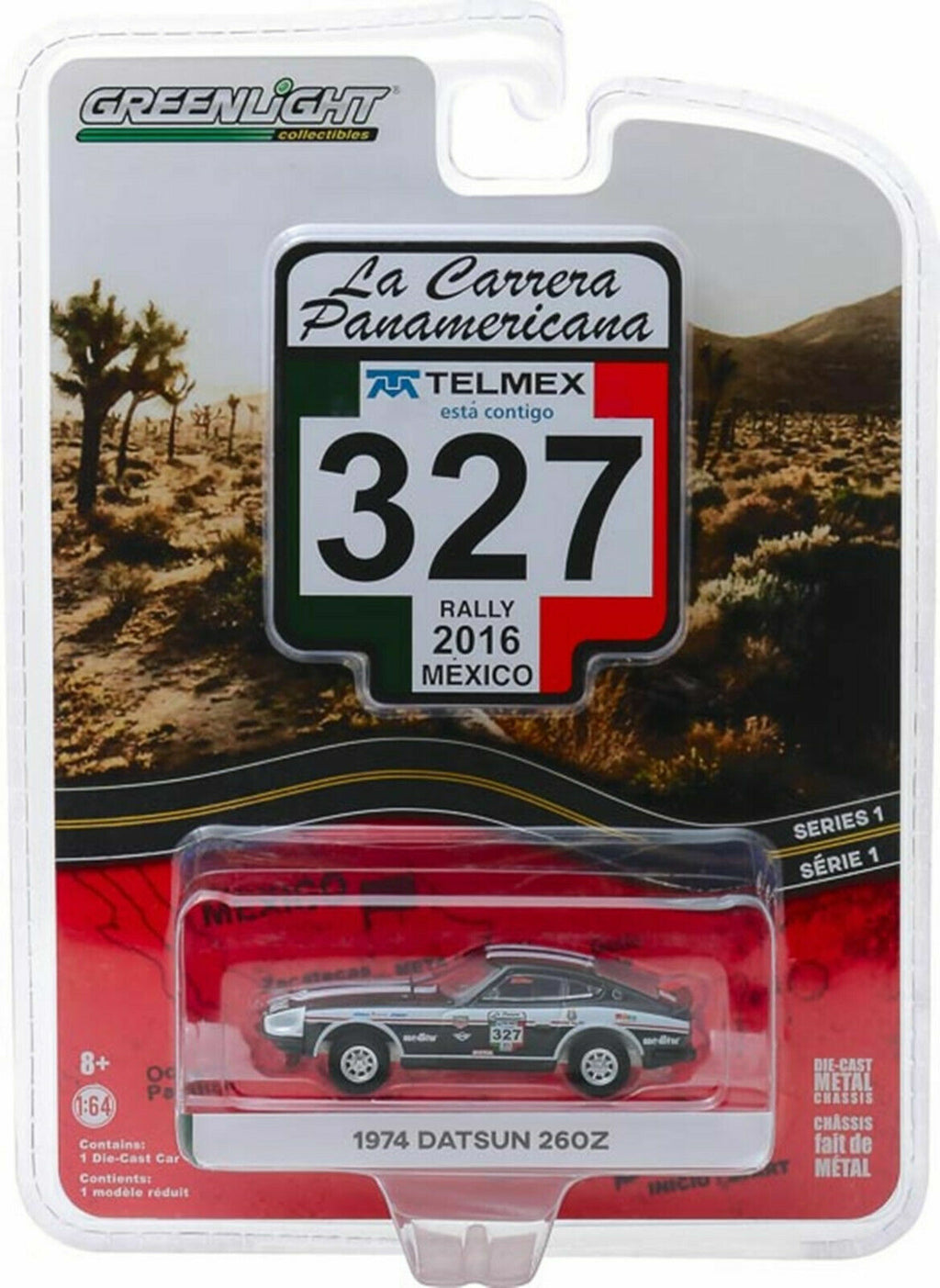 Greenlight 1/64 La Carrera Panamericana Series 1 1974 Datsun 260Z  13240E