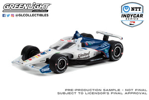 Greenlight 1/64 NTT Indy 2022 Race Car #15 Graham Rahal United Rentals 11537